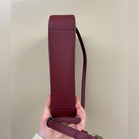 Michael Kors Dark Cherry Zip Chain Crossbody - Picture 7 of 8
